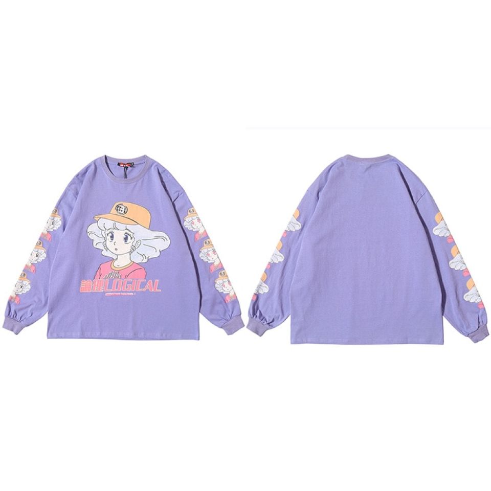 Japanese Cartoon Gal Print Sweatshirt Hfaf85b166bf948c481cb883b8dbf55abL 33d54b39