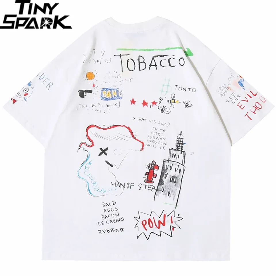 Graffiti Harajuku Summer Short Sleeve T-Shirt 3 Graffiti Harajuku Summer Short Sleeve T-Shirt S1b1f9f10ebcb417092bcc0084352199cc 33a6ede4