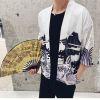 Greyscale Dragon Print Poly-cotton Kimono Hafd3ee276fae42b4a8f2aa94bf49926da 34829690