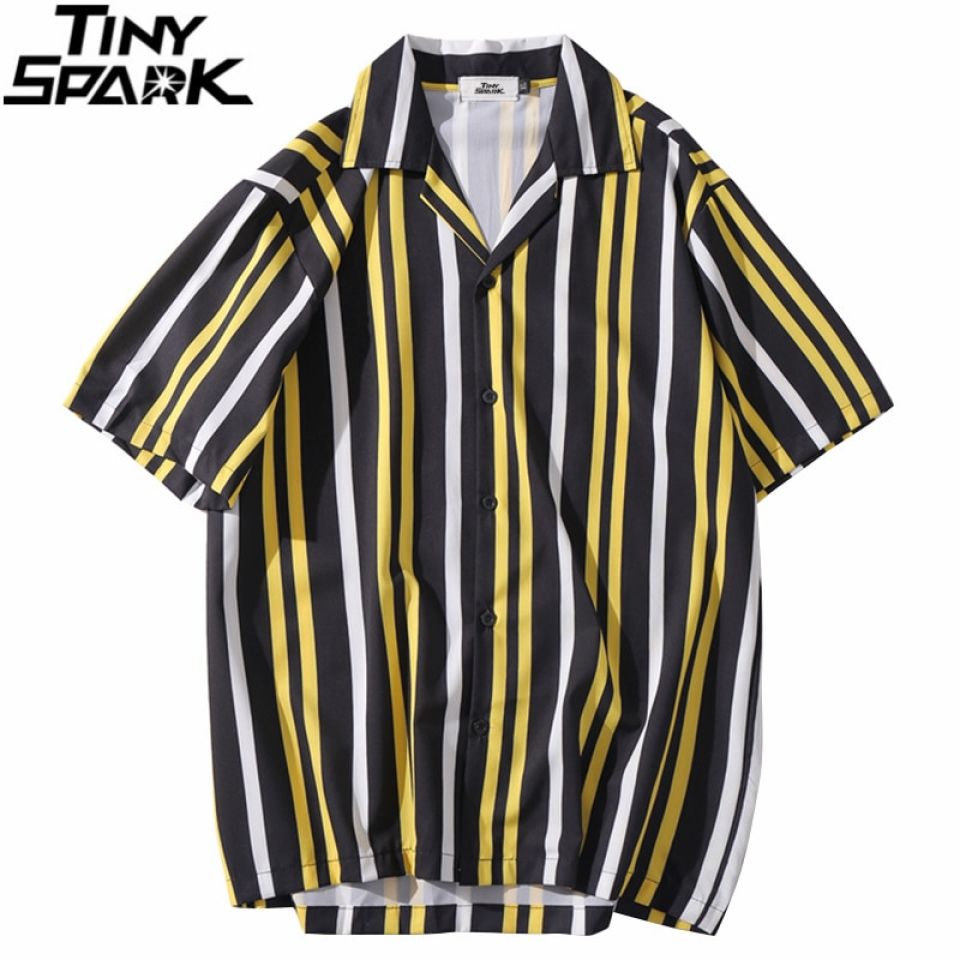 Multicolored Striped Shirt H139698ef4051438b87a55428b2a17aa3G 355becc0