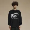 Abstract Text Graphic Sweatshirt Sb41227c71044487c9d1454e506274718R 35614126