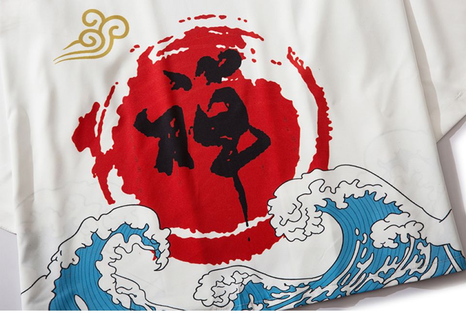 White Waves Poly-cotton Kimono Hee6921d2c46a47a49735d0359c2bbb8fH 38188bd9