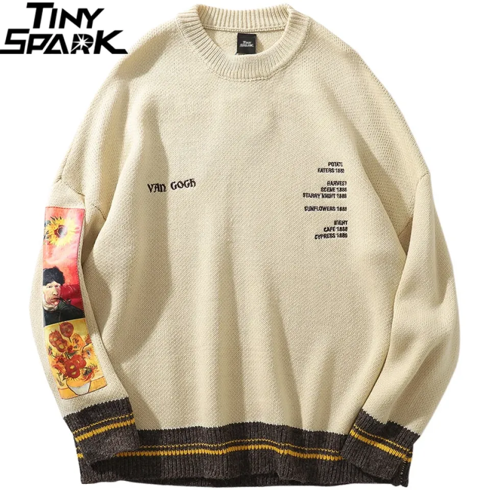 Hip Hop Van Gogh Sweater S09de6154a0db48b8bbcf019dab456875F 382bc4c1