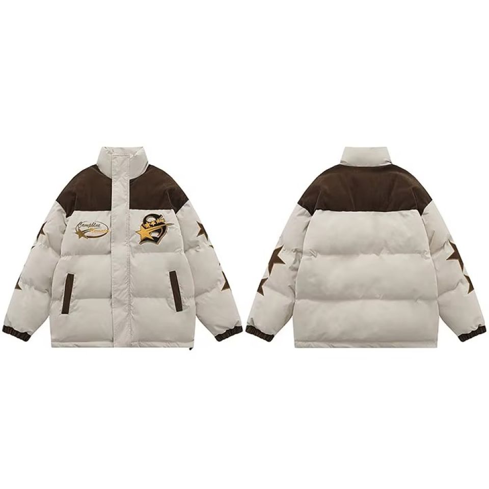 Retro Patchwork Corduroy Parka Jacket retro patchwork corduroy parka jacket 7 38b6247d