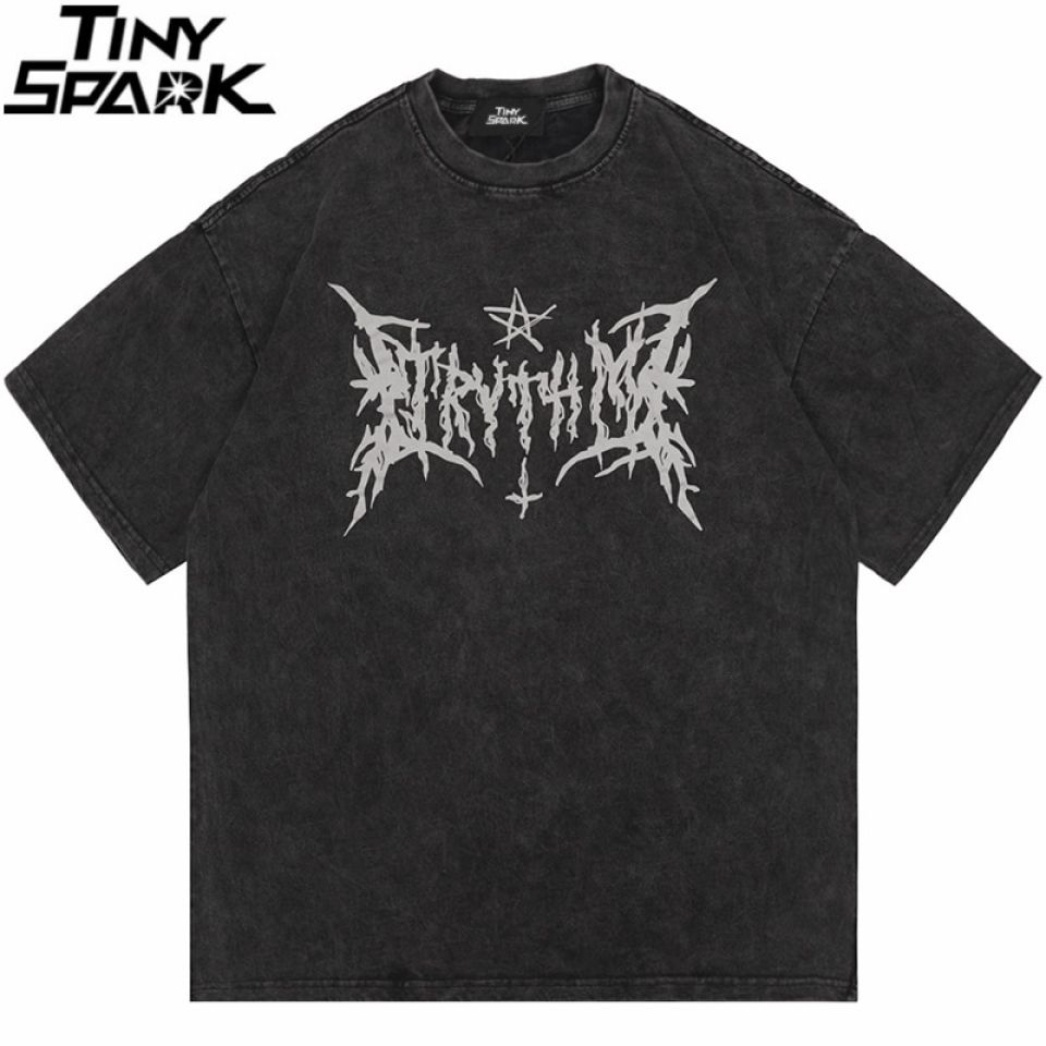 Cryptic Letter Star Casual T-shirt Ha9af7240039240a1b006c4dc810d8b12G 393f030b