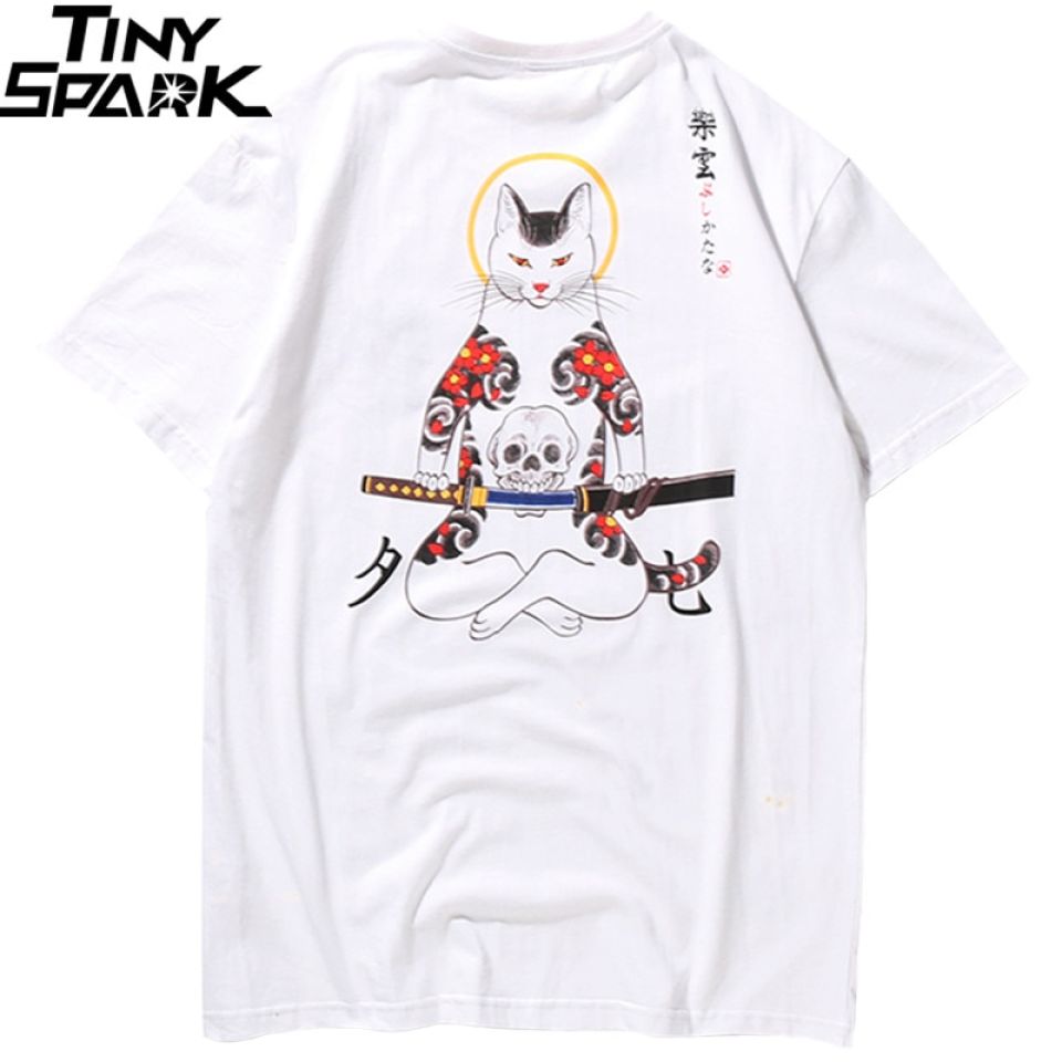 Cat Ninja Warrior Cotton T-shirt 6 Cat Ninja Warrior Cotton T-shirt H73c78a6994774ef6bb7a9b3ccf445373Y 3addf172