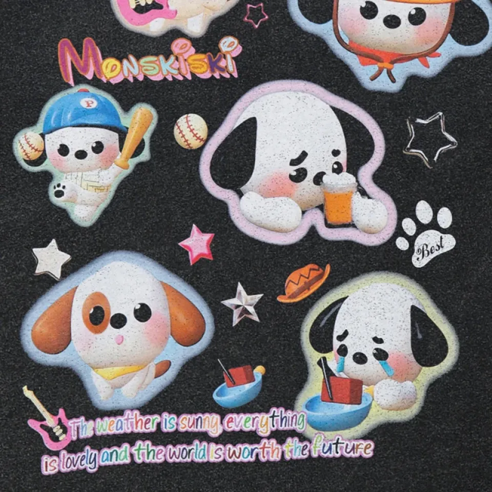 Retro Cartoon Dog Graphic T-Shirt S875e0e170a7c486db926d54fc0e7f03cx 3a62d002