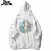 Chrysanthemum Print Hoodie