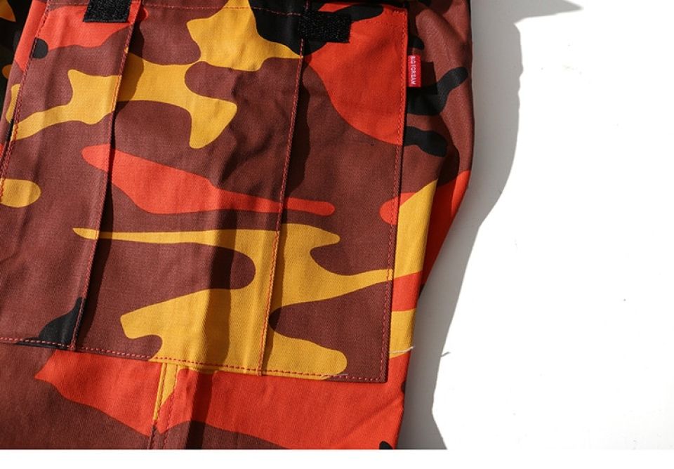 Half & Half Camouflage Cargo Pants