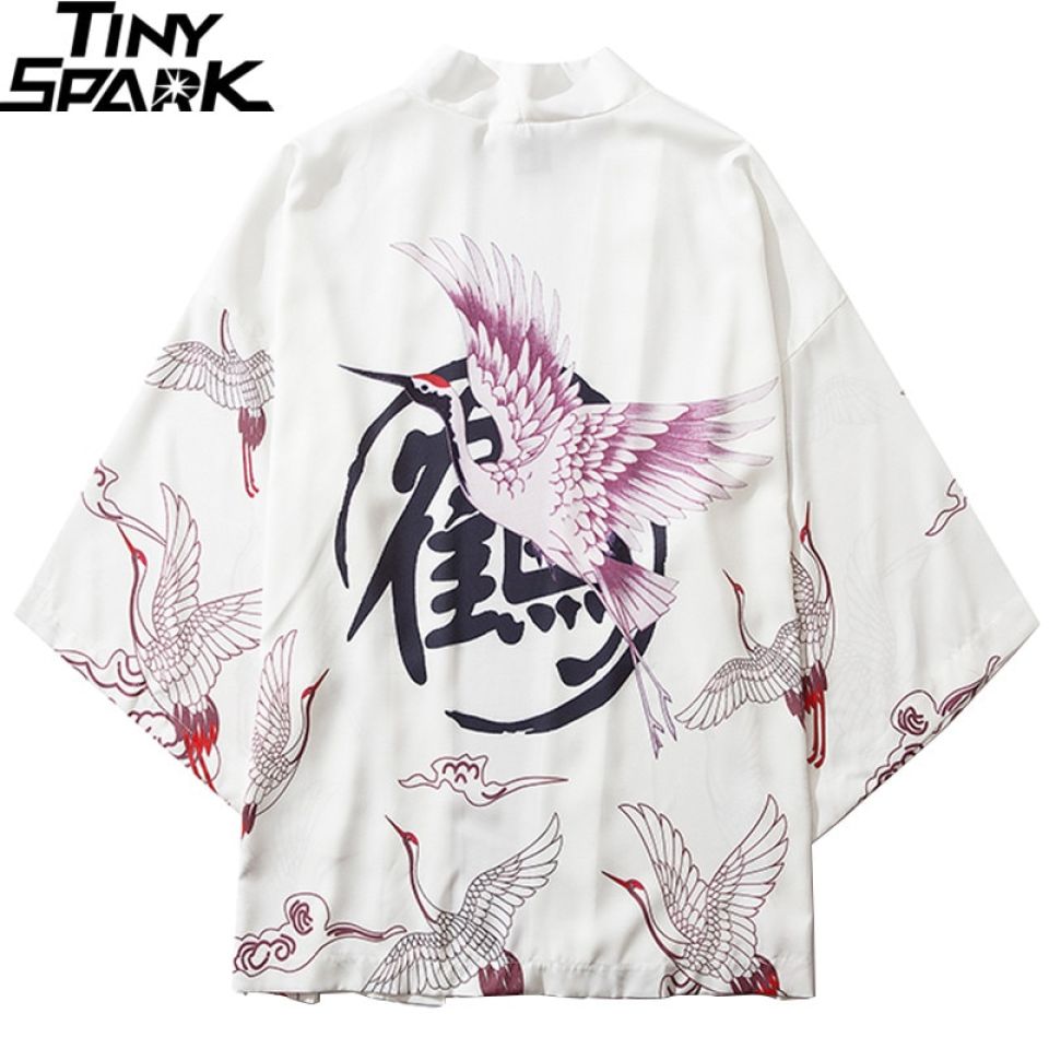 Japanese Heron Poly-cotton Kimono Hec90f550fd8a4ea0851f3c267055b8c8H 3d29e7d0