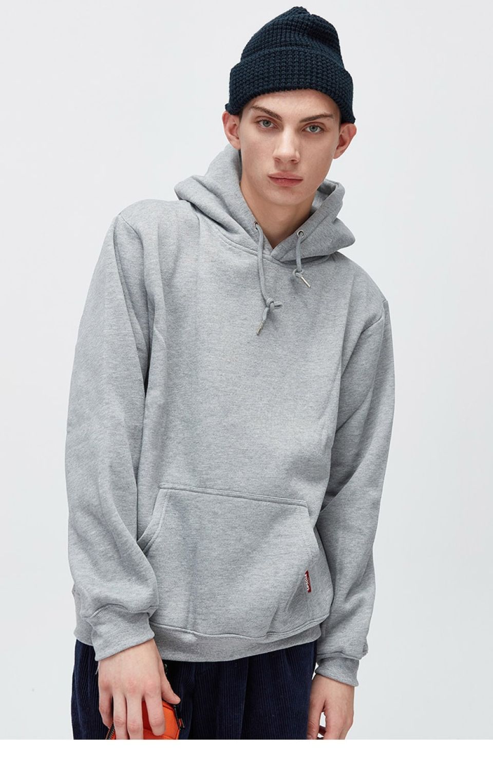 Solid Colored Sweatshirt Hoodie