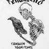 Fearless Crow Skull Graphic T-Shirt Sde56613a25e54a7e9afc2b5dbe298dc0V 3eb881c5