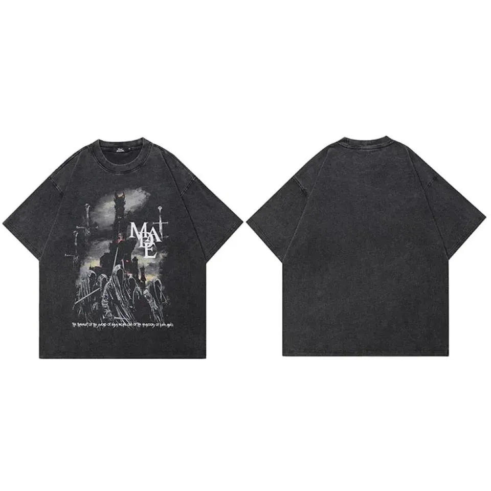 Scary Ghost Castle Graphic Tee S499c89eec08c40c788c732097a84223d9 40a7f9d0