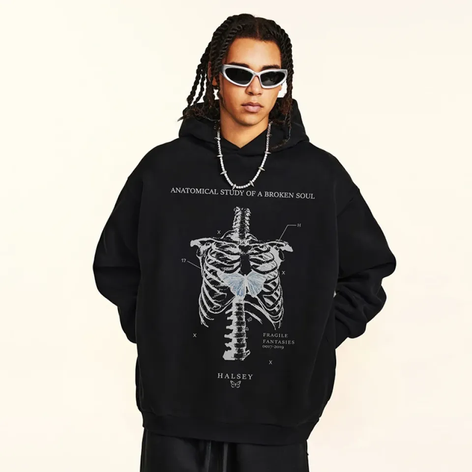 Anatomical Butterfly Skeleton Graphic Hoodie Sc285c5859c8742cdadda5b093dc84411u 408c43d2