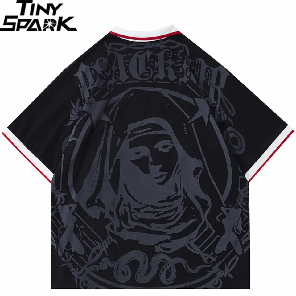 Virgin Mary Graphic Embroidery Tee S82b99172016d41ab86b507117b887127K 41982dba