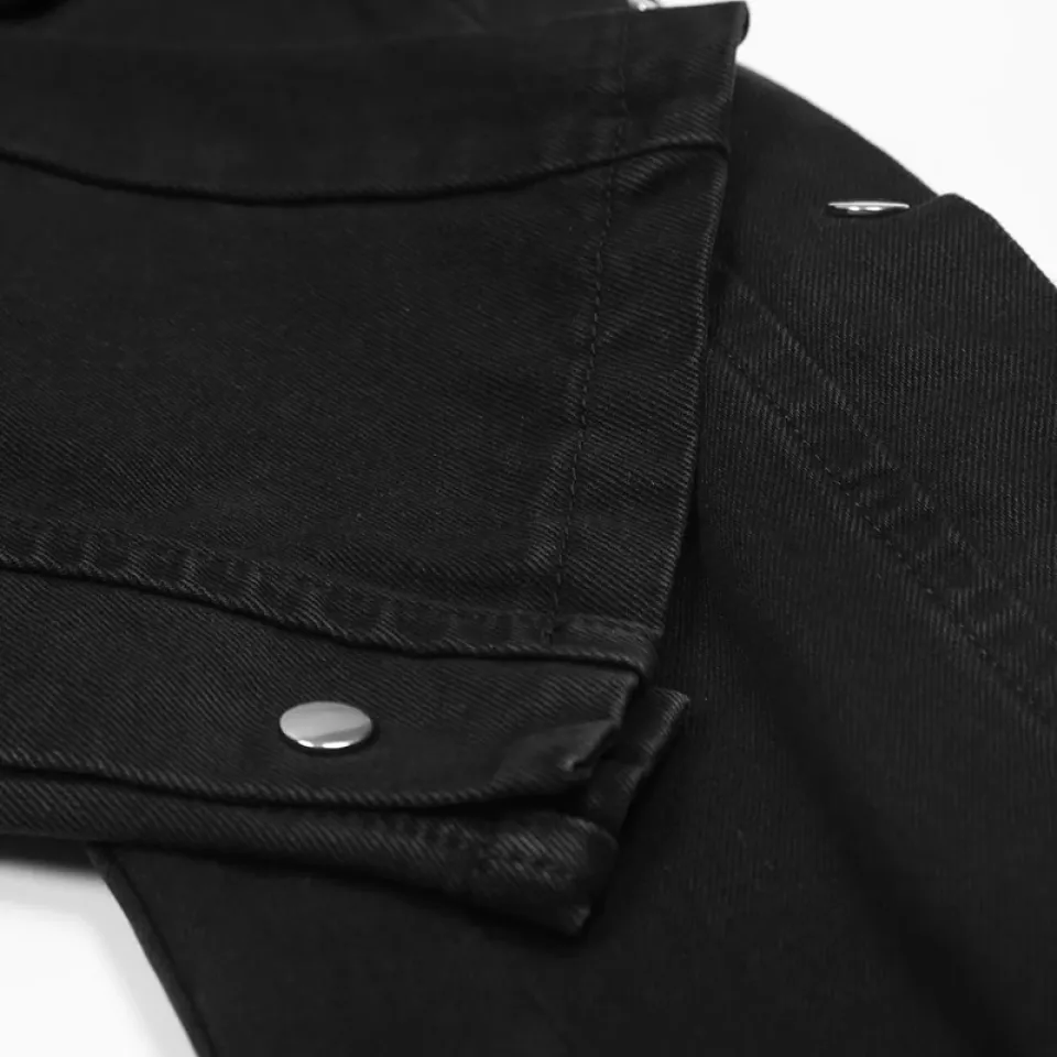 Hip Hop Cargo Denim Pants - Blue and Black S311e6e7c867d4009b265103527e4eb7d3 426873a7