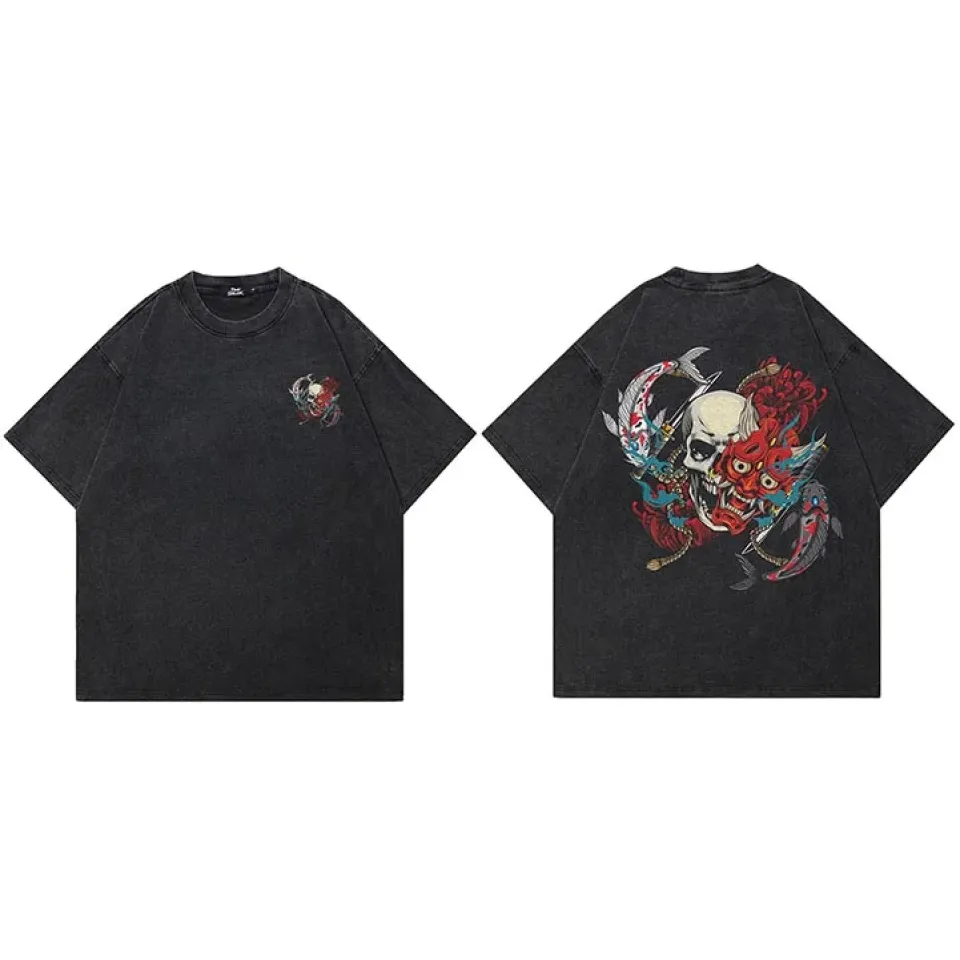 Retro Oni Mask Graphic T-Shirt S39196c8ca1f54adfa2b29a654745935aV 42d303d3