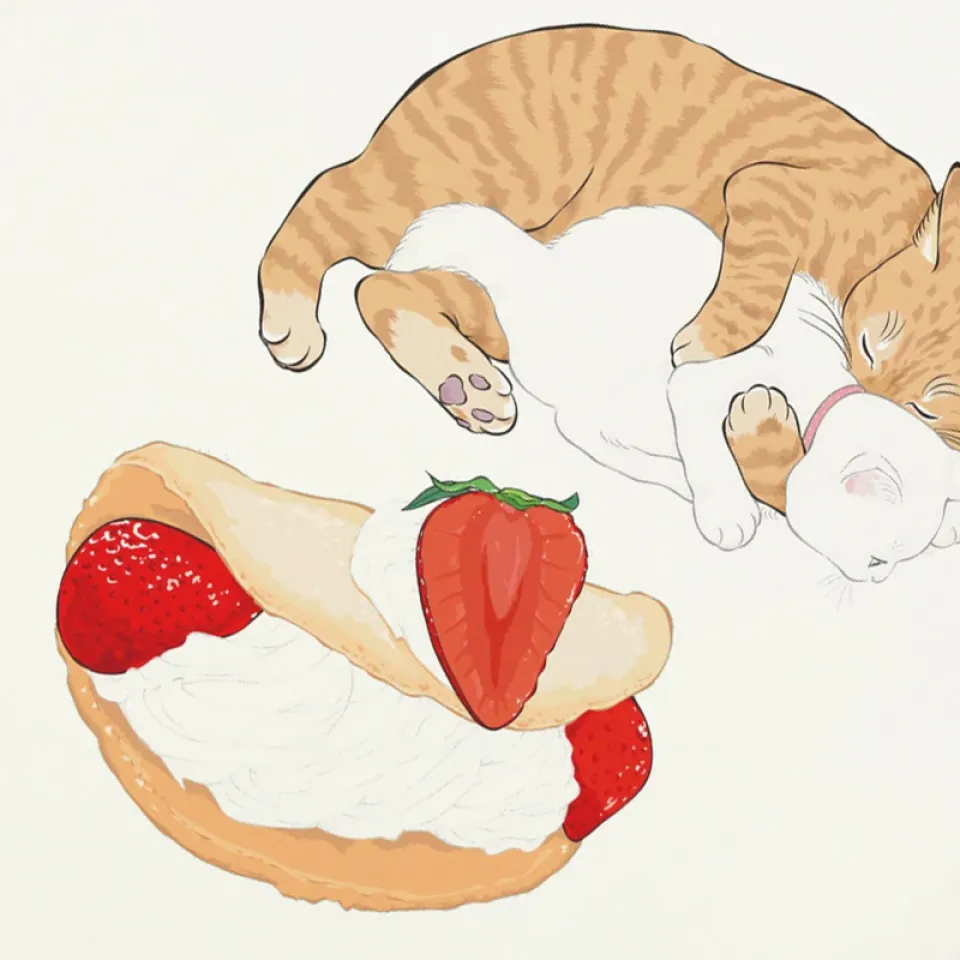 Funny Cat Strawberry Graphic T-Shirt S2849319a522349f1b290b06b48873665E 4467cd30