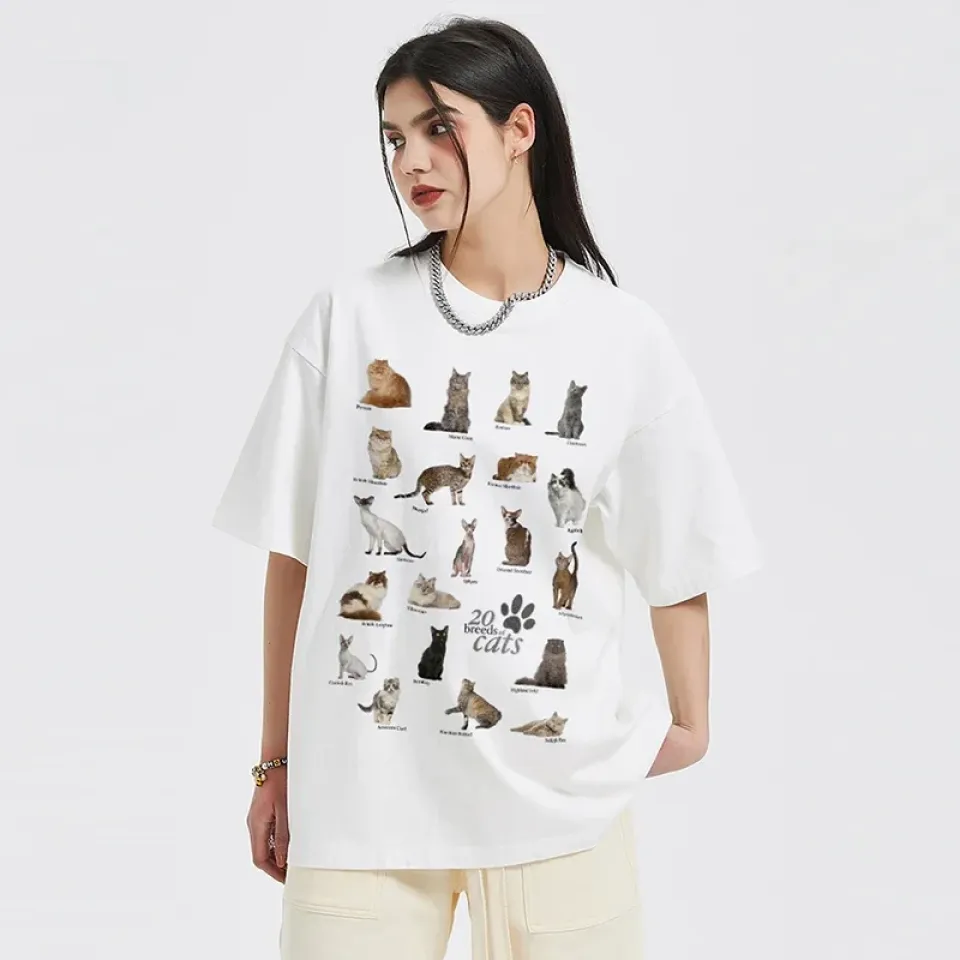 Cat Breeds Collage Graphic T-Shirt S53d1eedc961e481c9158043023442bdft 44c96b20