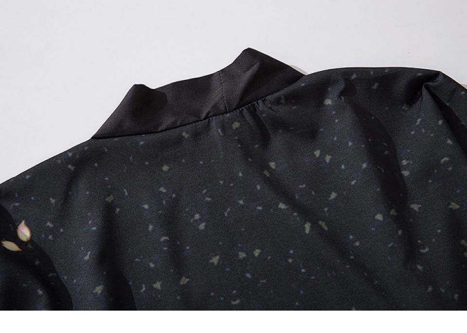 Golden Floral Heron Poly-cotton Kimono H7502fd2fe4c64972ba7c6bdb6aa1f541s 47c6f617