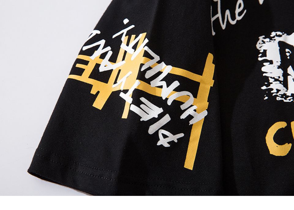 Summer Scribble Cotton T-shirt H9c6e810b821e4b0ba3ec51a3a861329a1 47c39806