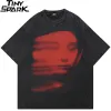 Red Face Floating Shadow Graphic T-Shirt Sf714dae6ae214fb89df32150db33acf9p 47182169