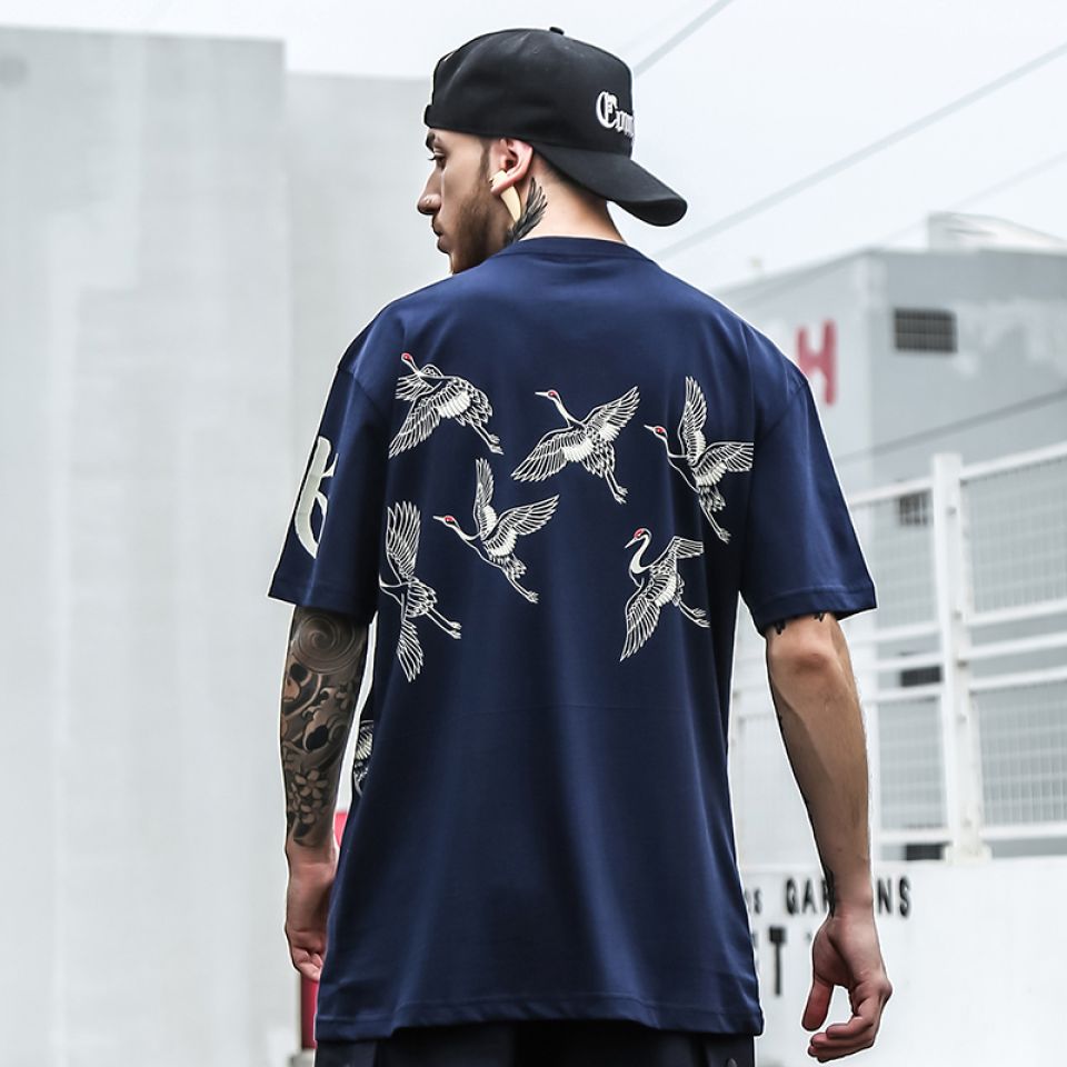 Flying Cranes And Sun Cotton T-shirt 15 Flying Cranes And Sun Cotton T-shirt HTB1AO9LUW6qK1RjSZFmq6x0PFXaV 4a20a605