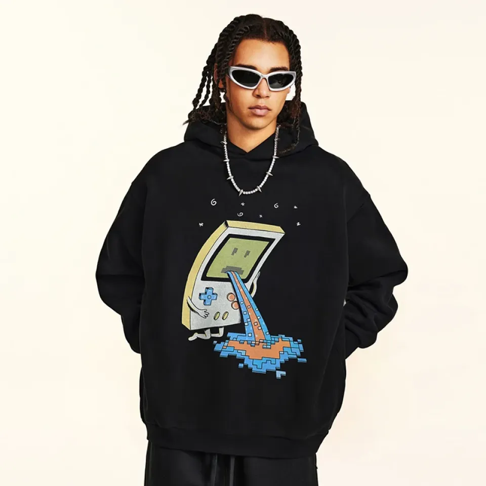 Retro Console Cartoon Graphic Hoodie S826710fac3c24930a4e86ce35074cdbeH 4a36fac4