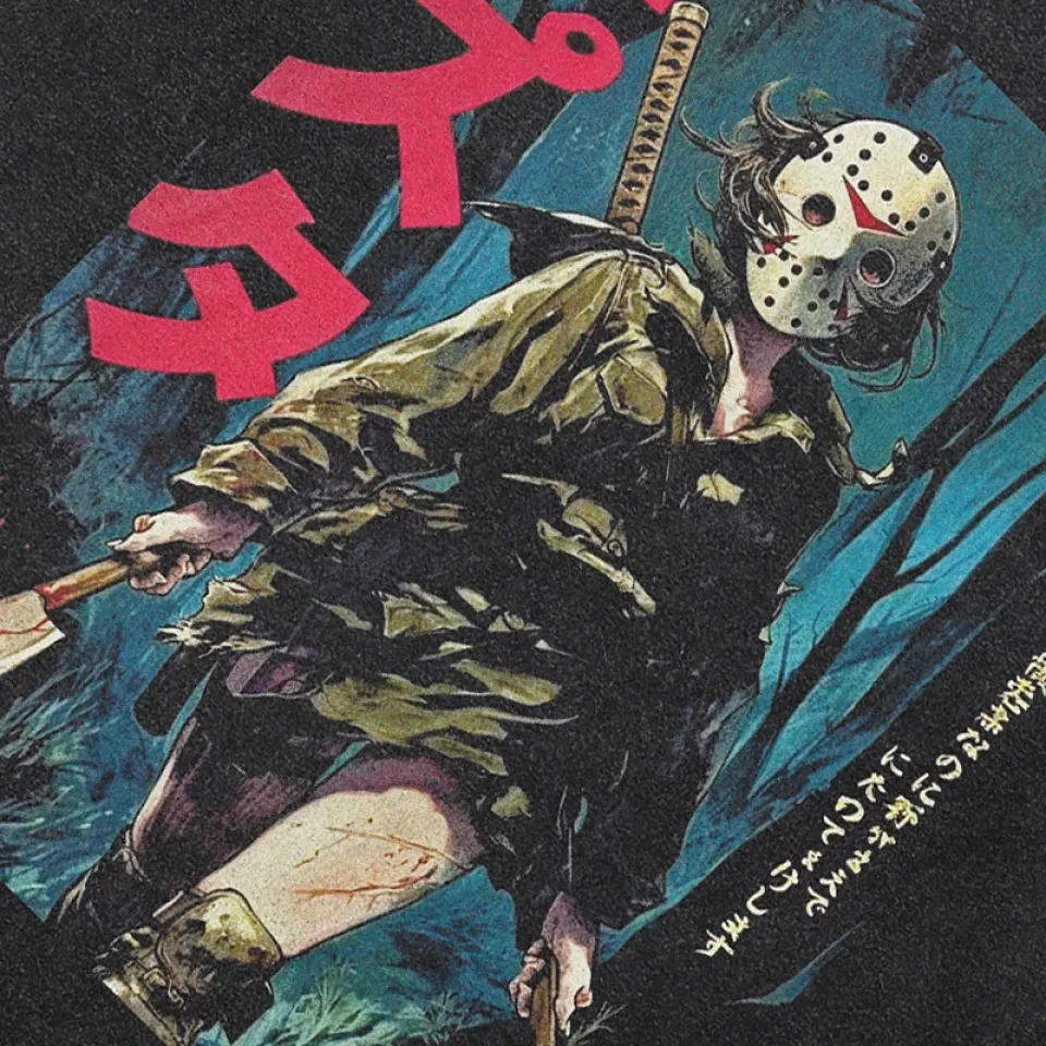 Masked Slasher Anime Graphic T-Shirt Sb7c11ef2ae0d4f5aae26155848ecab4fJ 4f33ab11
