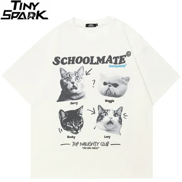 Schoolmate Cat Lineup Graphic T-Shirt S2fe6951fe3734eed93748249ba8f1b252 50f3b5f4