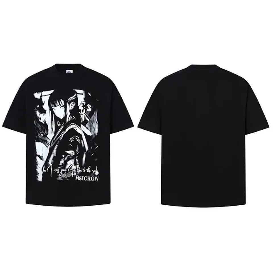 Anime Graphic Print T-Shirt S415db03fc4094f50a735b25cebc70c49f 52ef089b