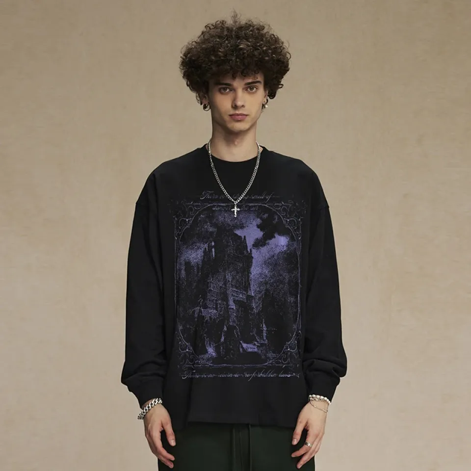 Gothic Castle Graphic Sweatshirt Sd63347b518e845f78e3d76f930f822b9z 52550819