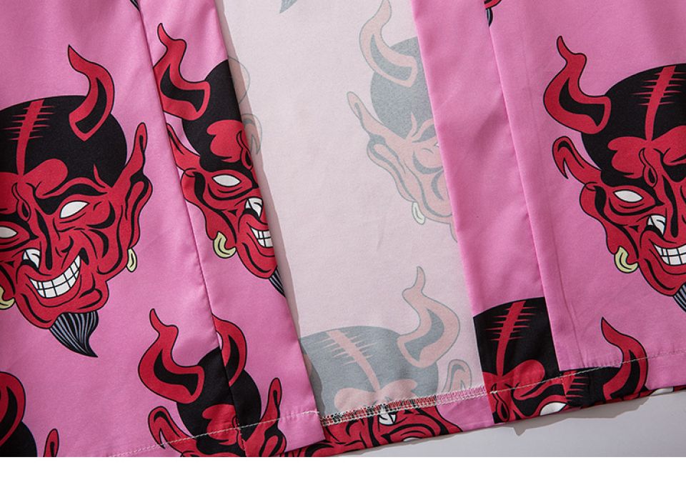Devil Wears Pink Poly-cotton Kimono H24c650a65c544dd19385071b2dba72d9X 53a4ef0a