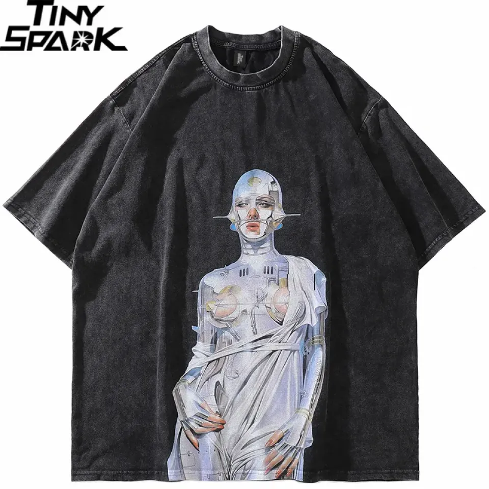 Oversized Robot Graphic T-Shirt 1 Oversized Robot Graphic T-Shirt S9c3c6886453443298515f7ab588da001V 54e29e19