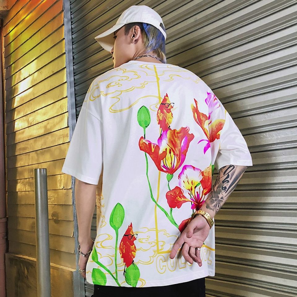 Hibiscus Happiness Cotton T-shirt 9 Hibiscus Happiness Cotton T-shirt Ha32b451db7e84bc78399a1340af58581C 55eb8178