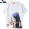 2019 Funny T Shirt Girl with the Pearl Earring Men Hip Hop T-Shirt Streetwear Summer Tshirts Cotton Dutch Tops Tees Short Sleeve