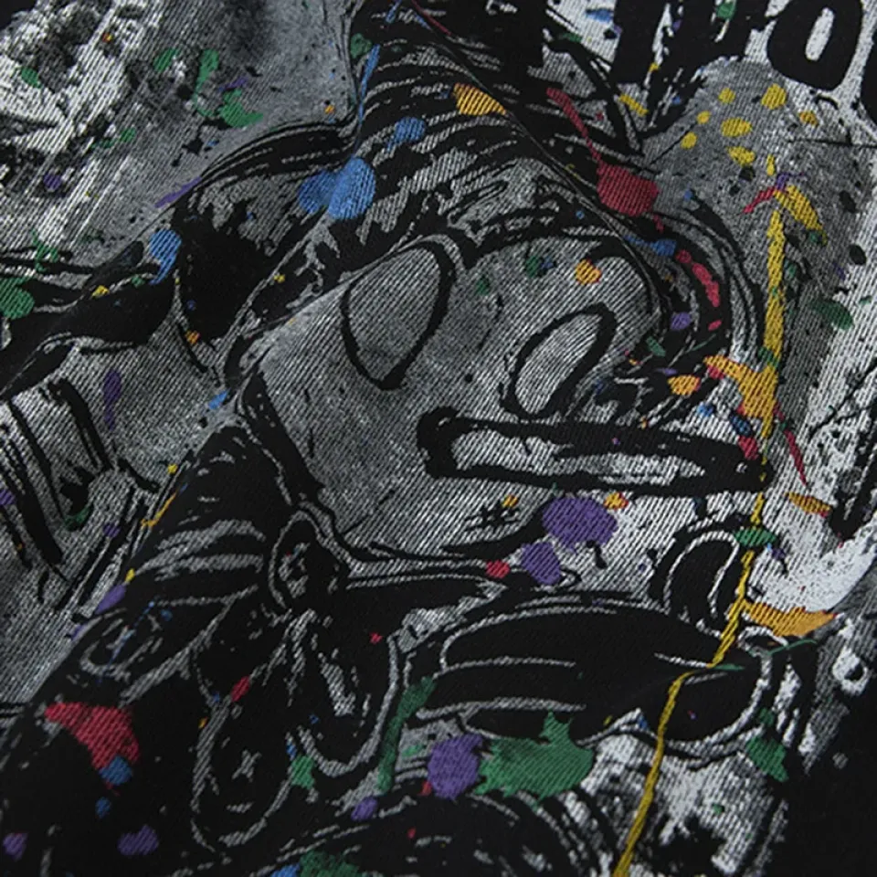 Paint-Splatter Character Graphic Hoodie S7bffce3e5dc14bb08f6ec1bf8d76844fv 5d3f1795
