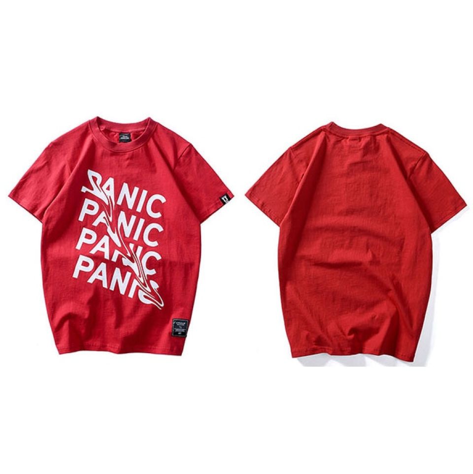 Panic Everywhere Cotton T-shirt H93cdaee463bd4f77a10ffb867dcfedd63 5f895afc