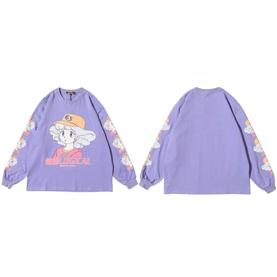Hip Hop Harajuku Long Sleeve Tee S5852e4e638b94e688532cf02e990aa72d 5f3b6f46