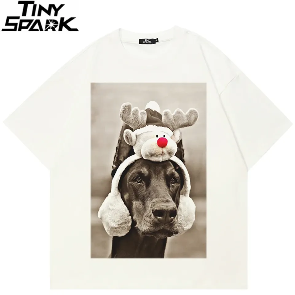 Funny Doberman Dog Graphic Casual Beige White Tshirt S9641963efdb74bd48989f4603087817bN 5f8bb7f3