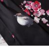 Japanese Girl In Flowers Poly-cotton Kimono H3b4d7b055b91472bbb03fc86f2fd27c3Y 60cad449