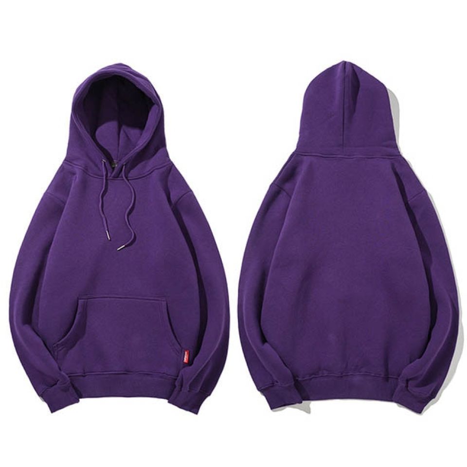 Solid Colored Sweatshirt Hoodie