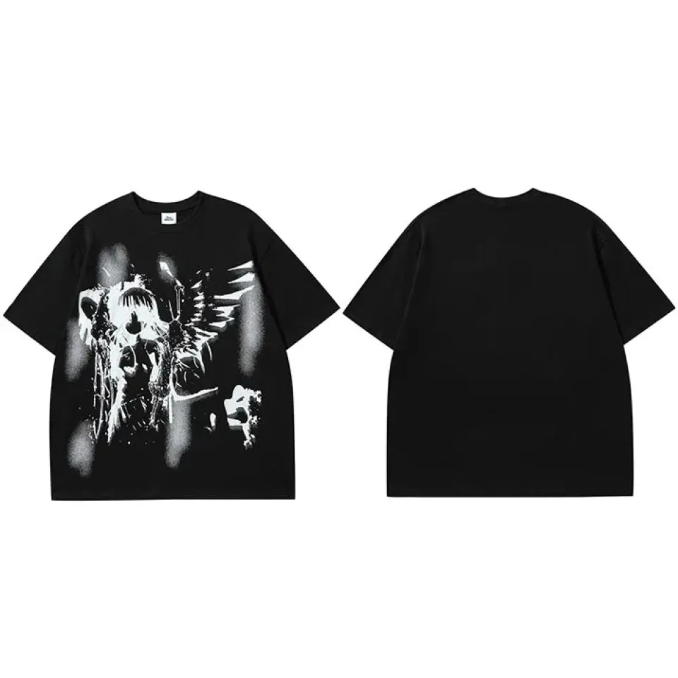 Anime Cartoon Angel Wings Graphic T-Shirt Sdab8c109de754649a8d1a68842f0d2e1u 63d0742b