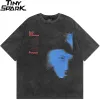 Blue Shadow Letter Graphic Vintage Tee S9bc0eae026bf4e568b0049f3fc0a52d4t 644e3952