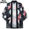 Koi Fish Print Poly-cotton Kimono 15 Koi Fish Print Poly-cotton Kimono