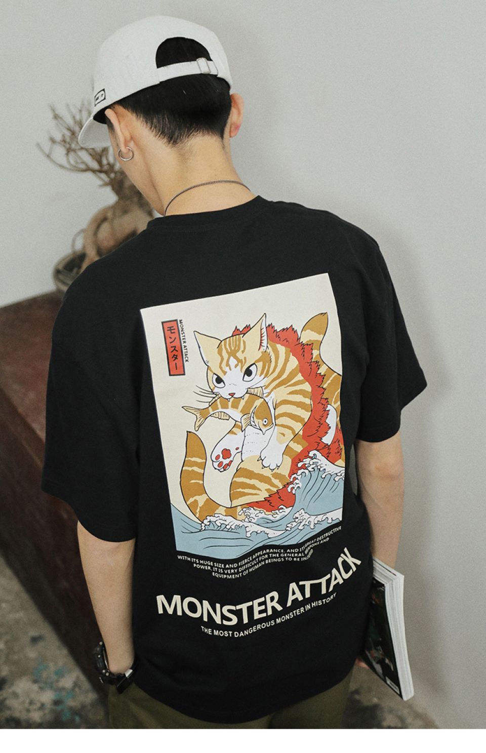Story Of The Cat And The Fish Cotton T-shirt HTB1naXEaELrK1Rjy0Fjq6zYXFXaD 655ccac0