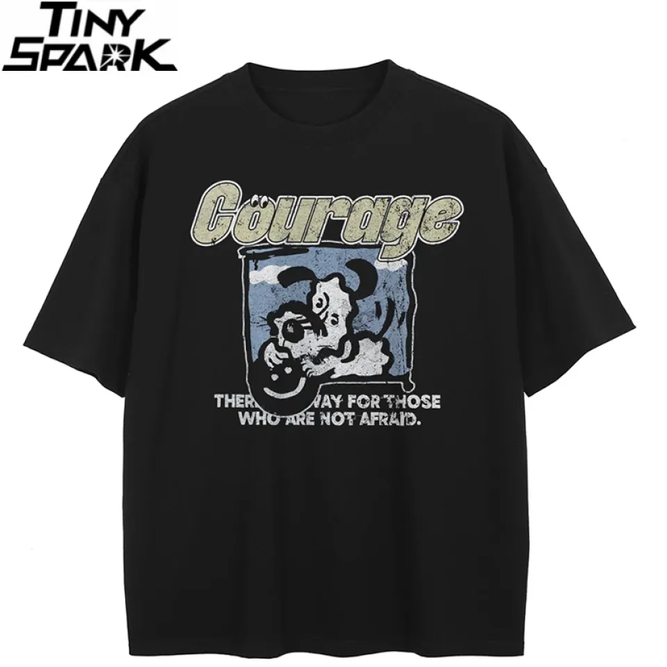 Vintage Distressed Courage Dog Graphic T-Shirt Saa214846f2074d76ba0dfa1f78f096eff 6562168c