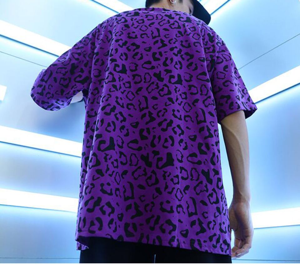 Colorful Leopard Print Cotton T-shirt Hb0318a181bc84434a8f714691921c656J 6633eb0d