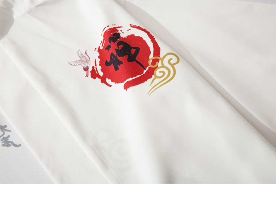 White Waves Poly-cotton Kimono H93feb307245b448daf1cf070562127f9s 675363f8