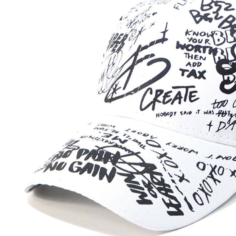 Graffiti Print Cap